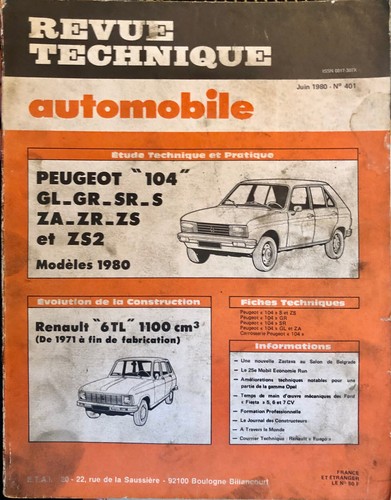 Revue technique automobile - revue,