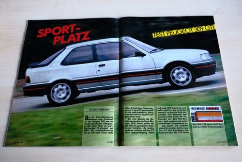 Mot 1987 peugeot 309 - peugeot,