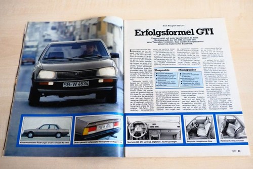 Mot 1984 peugeot 505 - peugeot, gti