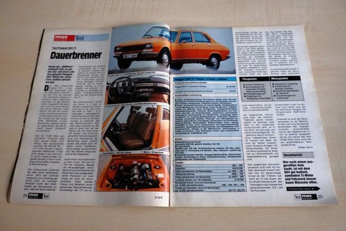 Mot 1978 peugeot 504 mit - mot, 02/1978