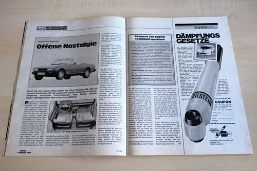 Mot 1982 peugeot 504 cabrio - peugeot,