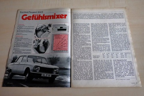 Mot 1972 peugeot 304 - 26/1972,