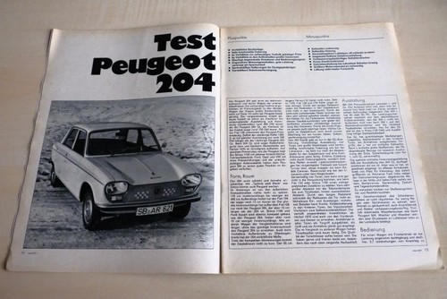 Mot 1971 peugeot 204 mit - mot,